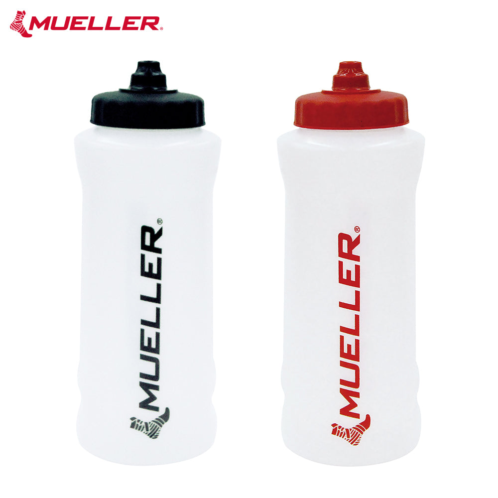 [Mueller] ウォーターボトル シュアショットタイプ ブラック/レッド