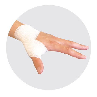 [Mueller] テーピングを巻いた様子