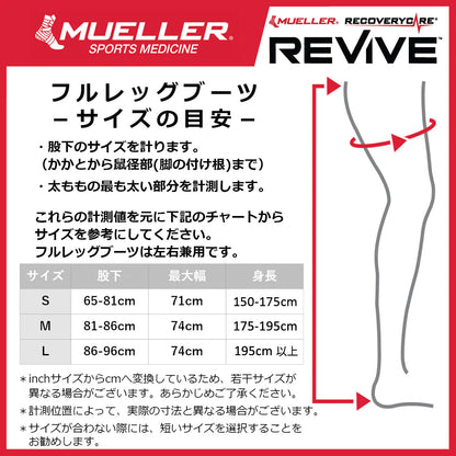 リカバリーケア リヴァイブ M2 フルレッグパック